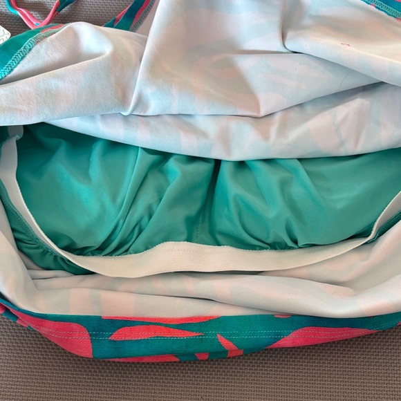 Athena Pink and Teal Swim tankini top size 36 B/C NWT - Picture 6 of 8